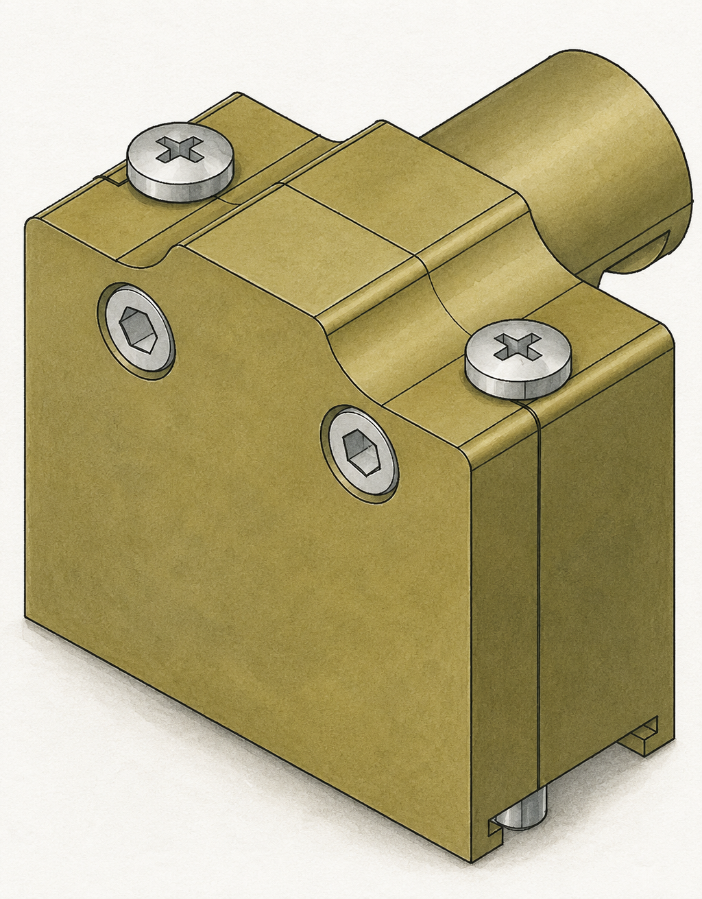Low Profile 90° D-Sub Backshell (side-entry)