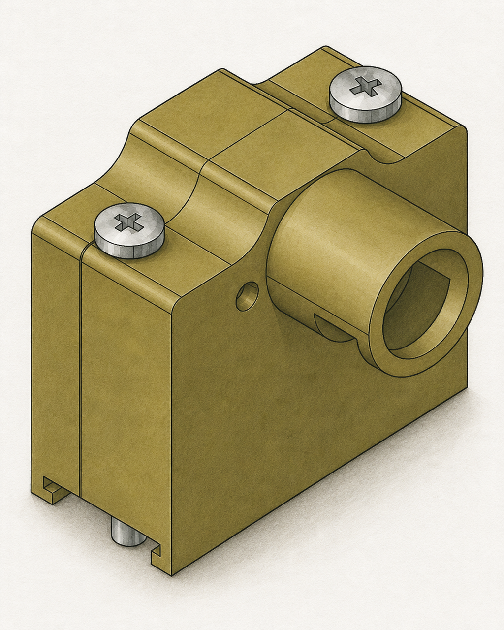 Low Profile 90° D-Sub Backshell (side-entry)
