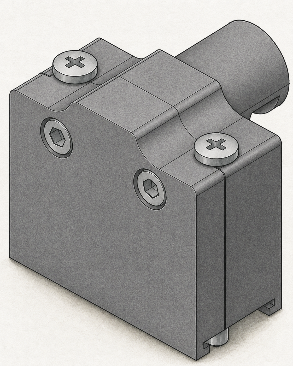 DE-9 / DB9 Low-Profile 90° D-Sub Backshell, Side-Entry, Nylon