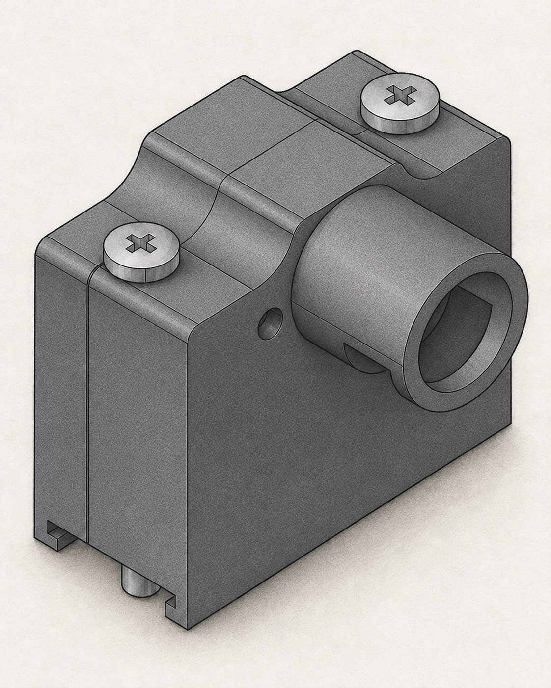 DE-9 / DB9 Low-Profile 90° D-Sub Backshell, Side-Entry, Nylon
