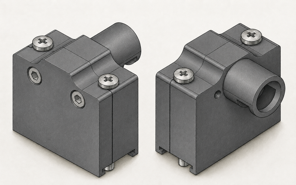 DE-9 / DB9 Low-Profile 90° D-Sub Backshell, Side-Entry, Nylon